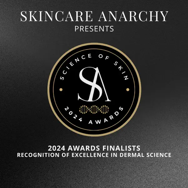 Skincare anarchy awards 600x600bb skin anarchy awards aveseena Skincare Anarchy Science of Skin 2024 Awards highlighting finalists and recognition of excellence in dermal science.