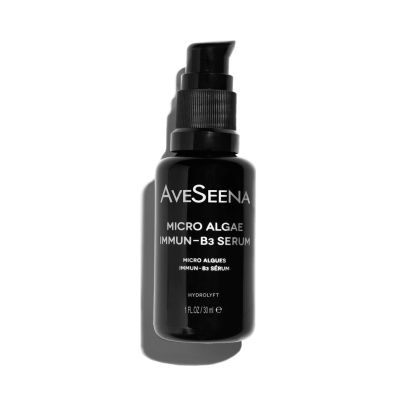 AveSeena Micro Algae Immun B3 Face Serum black serum bottle