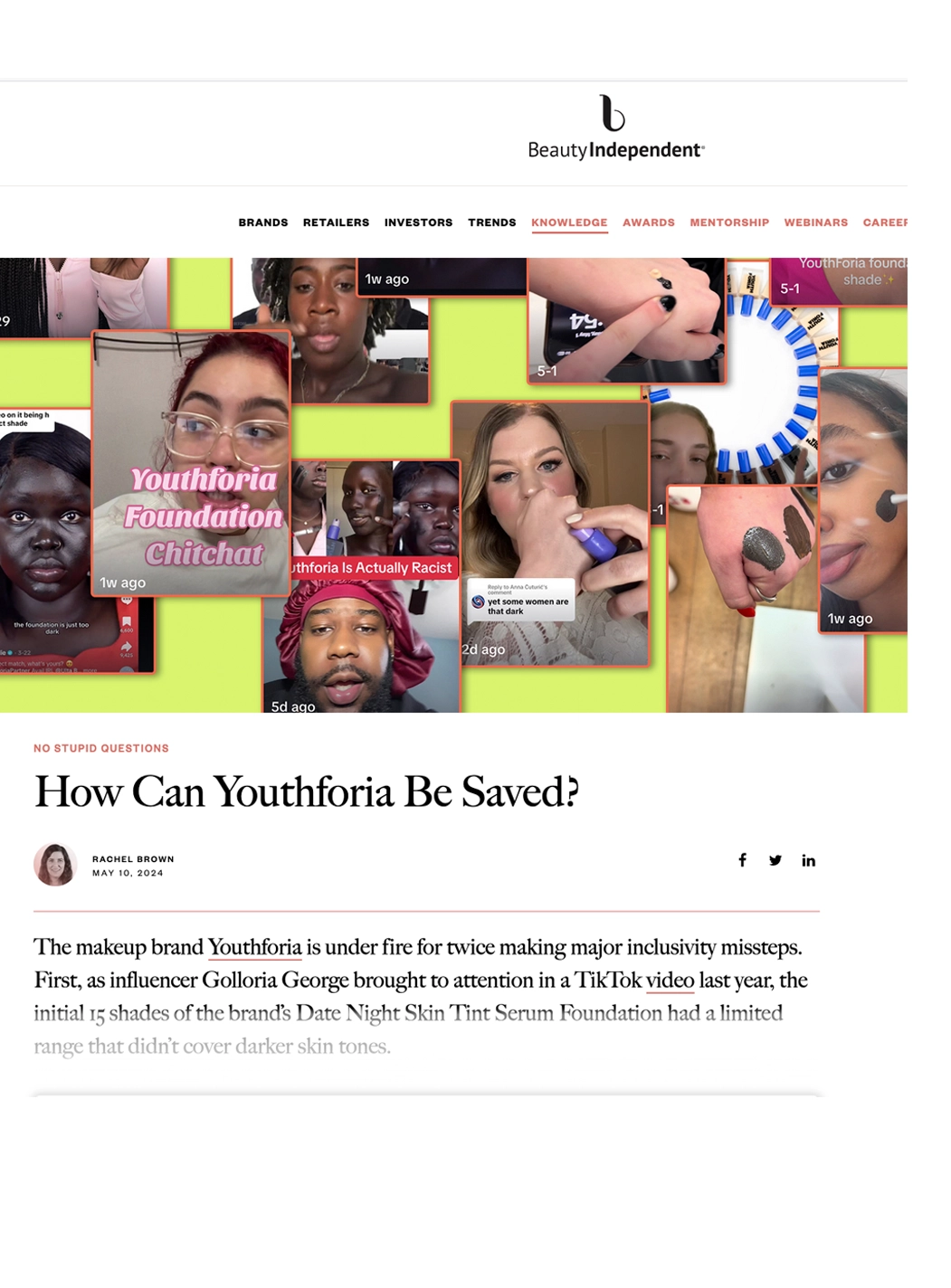 Beauty Independent -3 2025 beauty independent cosmetics and toiletries cosmetic design skincare article featured press youthforia bankrupt closed