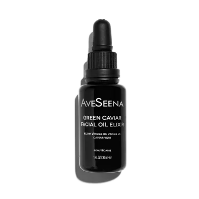 AveSeena Green Caviar Facial Oil Elixir – dropper bottle with sea algae