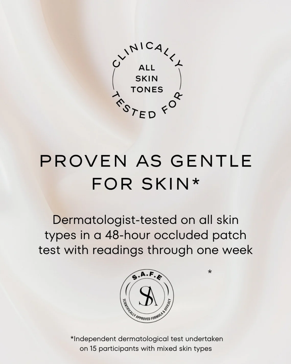 clinically tested skincare infografic